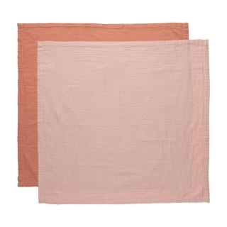 Mušelínová plenka Pure Cotton Pink 2ks 70x70cm
