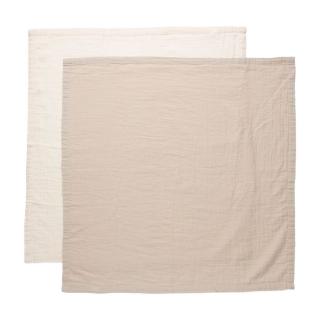 Mušelínová plenka Pure Cotton Sand 2ks 70x70cm