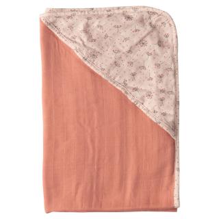 Mušelínový ručník s kapucí bambus Bébé-Jou Fabulous Wish Pink
