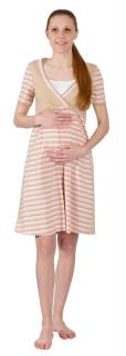 Těhotenská a kojící noční košile Rialto Gloyl z organické bavlny 0181 Dámská velikost: 38