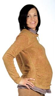 Těhotenská mikina Rialto Balallan Růžová 0145 Dámská velikost: 36