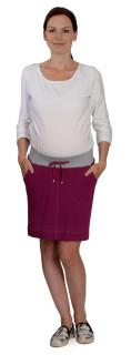 Těhotenská sukně Rialto Bogny fialová 0414 Dámská velikost: 40