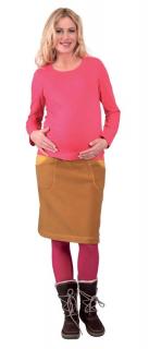 Těhotenská sukně Rialto Brecht okrová 0281 Dámská velikost: 38