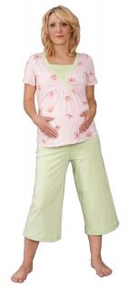 Těhotenské a kojící pyžamo 3/4 Rialto Fleurus 0334 Dámská velikost: 38