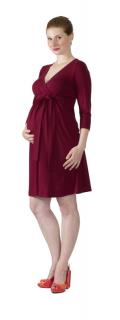 Těhotenské a kojící šaty Rialto Laffaux bordó 0520 Dámská velikost: 38