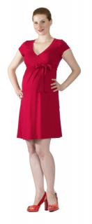 Těhotenské a kojící šaty Rialto Larochette červené 0441 Dámská velikost: 36