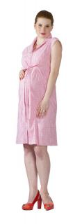 Těhotenské a kojící šaty Rialto Leme růžový proužek 0392 Dámská velikost: 44