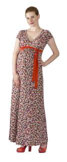 Těhotenské a kojící šaty Rialto Lonchette růžový puntík 0257 Dámská velikost: 38
