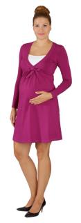 Těhotenské a kojící šaty Rialto Lovende fialové 0424 Dámská velikost: 36