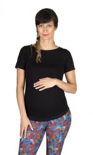 Těhotenské basic tričko Rialto Rotte černé 0156 Dámská velikost: 44