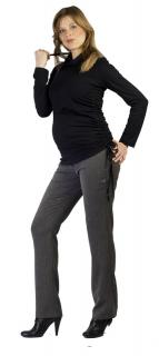 Těhotenské kalhoty Rialto  Sissone šedý melír 0090 Dámská velikost: 42