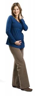 Těhotenské manžestrové kalhoty Rialto Stornoway béžové 19131 Dámská velikost: 42