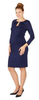 Těhotenské šaty Rialto Lecluse modré 0476 Dámská velikost: 36