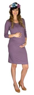 Těhotenské šaty Rialto Lunna fialovošedé 0542 Dámská velikost: 36