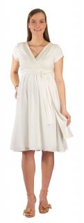Těhotenské společenské šaty Rialto Labelle smetanové 0440 Dámská velikost: 36