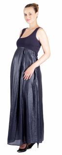 Těhotenské společenské šaty Rialto Lacroix-UP,dl. tmavě modré 0315 Dámská velikost: 36
