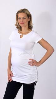 Těhotenské tričko Rialto Crule bílé 0312 Dámská velikost: 36