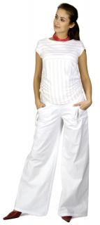 Těhotenské tričko Rialto Nonza bílá se zlatým pruhem 0053 Dámská velikost: 36