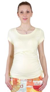 Těhotenské tričko Rialto Nonza žlutá 0065 Dámská velikost: 38
