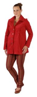 Těhotenský manžestrový kabátek Rialto Marle červená 19232 Dámská velikost: 36