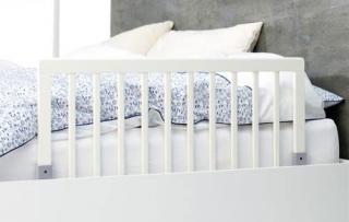 Zábrana k posteli dřevěná White 45x90cm