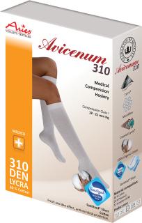 Avicenum 310 – kompresní bavlněné podkolenky Barva: Tmavě modrá, Velikost: 39-41