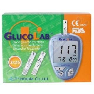 Testovací proužky ke glukometru Glukolab
