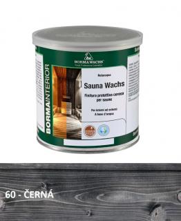 Saunový vosk na dřevo - Sauna Wachs - černá Balení: 0,75 Lt.