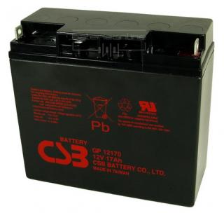 CSB 12V/17Ah (Baterie 12V/17Ah pro elektrické vozíky a zahradní traktory)