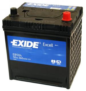 EXIDE Excell 12V/50Ah EB504 (Autobaterie EXIDE Excell 12V/50Ah)