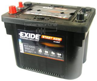 EXIDE START AGM 12V/50Ah EM1000 (Autobaterie EXIDE START AGM 12V/50Ah)