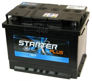 STARTER PLUS 12V/55Ah - Levá - BEZÚDRŽBOVÁ ! (Autobaterie STARTER PLUS 12V/55Ah - Levá)