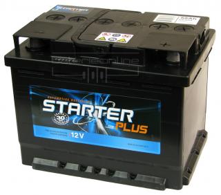 STARTER PLUS 12V/56Ah - BEZÚDRŽBOVÁ ! (Autobaterie STARTER PLUS 12V/56Ah)