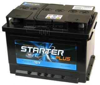 STARTER PLUS 12V/64Ah - BEZÚDRŽBOVÁ ! (Autobaterie STARTER PLUS 12V/64Ah)