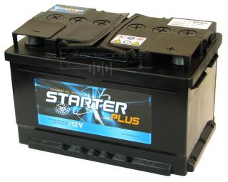 STARTER PLUS 12V/66Ah - BEZÚDRŽBOVÁ ! (Autobaterie STARTER PLUS 12V/66Ah)