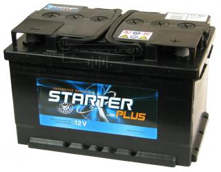 STARTER PLUS 12V/74Ah - BEZÚDRŽBOVÁ ! (Autobaterie STARTER PLUS 12V/74Ah)