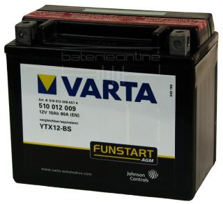 VARTA AGM 12V/10Ah YTX12-BS (Motobaterie VARTA AGM 12V/10Ah (YTX12-BS))