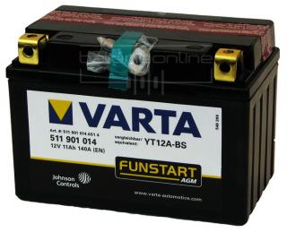 VARTA AGM 12V/11Ah YT12A-BS (Motobaterie VARTA AGM 12V/11Ah (YT12A-BS))