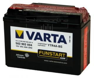 VARTA AGM 12V/3Ah YTR4A-BS (Motobaterie VARTA AGM 12V/3Ah (YTR4A-BS))