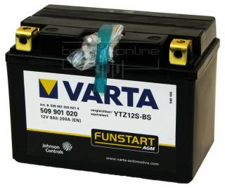 VARTA AGM 12V/9Ah YTZ12S-BS (Motobaterie VARTA AGM 12V/9Ah (YTZ12S))