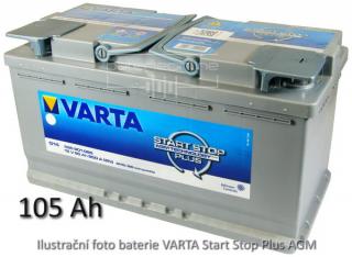 VARTA START-STOP Plus AGM 12V/105Ah (Autobaterie VARTA  START STOP Plus AGM 12V/105Ah)