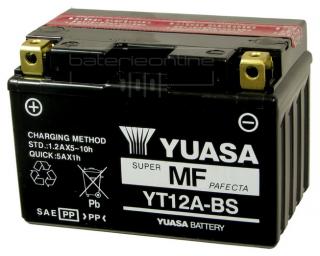 YUASA MF 12V/10Ah YT12A-BS (Motobaterie YUASA MF 12V/10Ah)