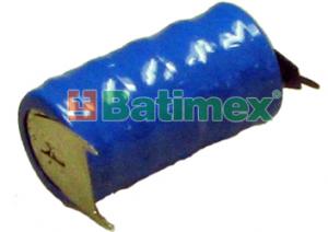 BATIMREX - 5H80BC.T + 1/2 80mAh NiMH 6,0 V kovová deska 2x1