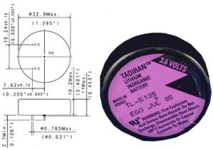 BATIMREX - Baterie TL-5135 Tadiran 3.6V TL-5935 SL-886 1 / 6D