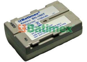 BATIMREX - JVC BN-V607 1100 mAh 7,9 Wh Li-Ion 7,2 V stříbro