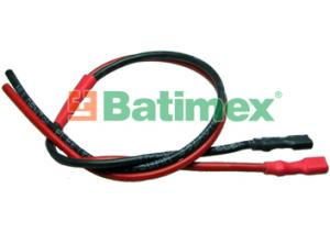 BATIMREX - Kabely baterií AGM 30 cm / 4,8 mm / 1,5 mm2