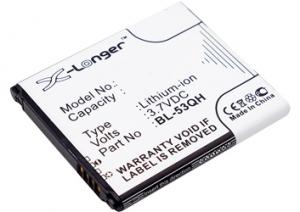 BATIMREX - LG Optimus F5 1400 mAh 5,2 Wh Li-Ion 3,7 V