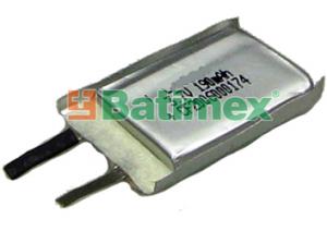 BATIMREX - LP382030 180mAh 0,7 Wh Li-Polymer 3,7 V 3,8 x 20 x 30 mm
