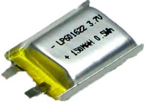 BATIMREX - LP601622 150mAh 0,6Wh Li-Polymer 3,7V 6x16x22 mm