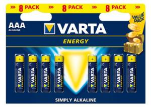 BATIMREX - LR03 Varta Energy 1,5 V MN1500 AA B8 baterie